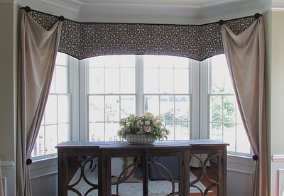 photo custom window treatment and curtain