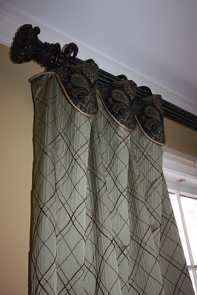 photo of cuffed drapery panels